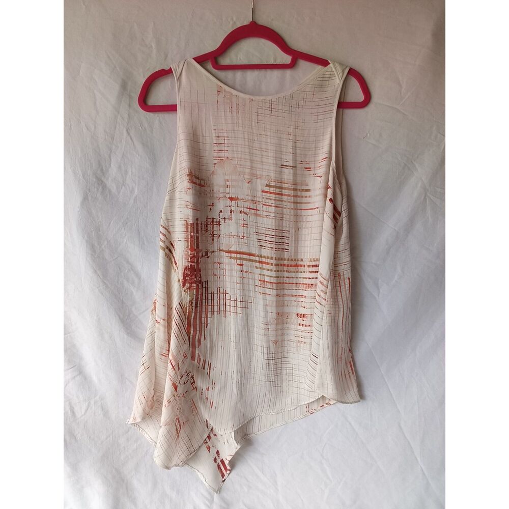 White House Black Market Large Sleeveless Asymmetrical Sleeveless Top